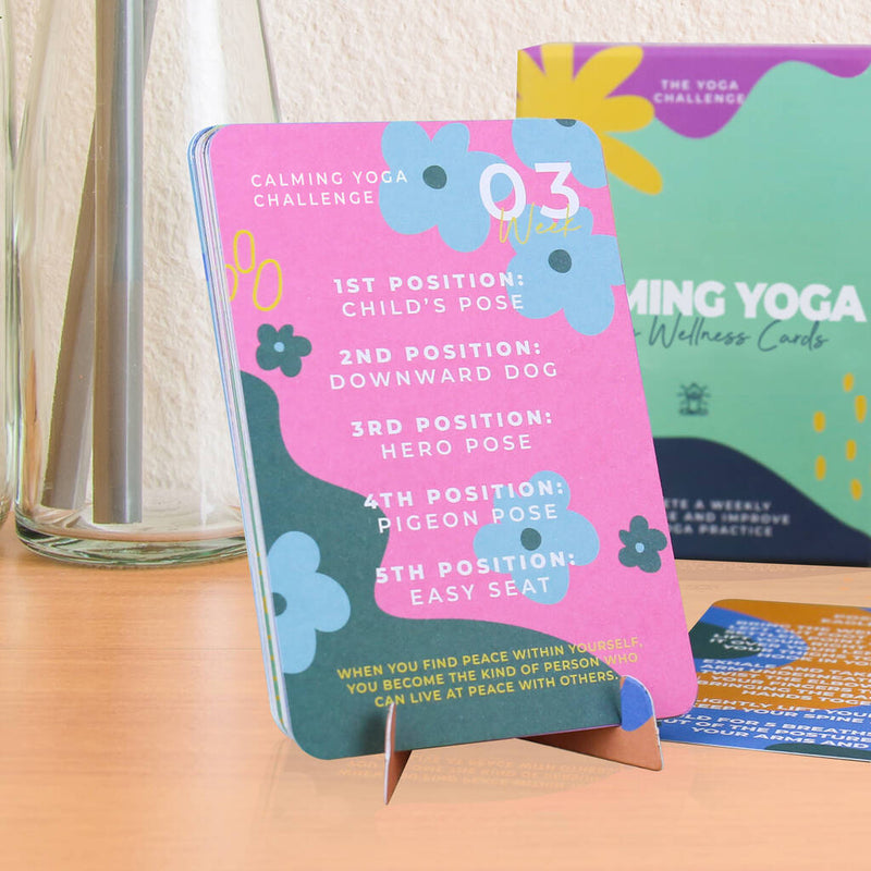 Calming Yoga Weekly Wellness Cards