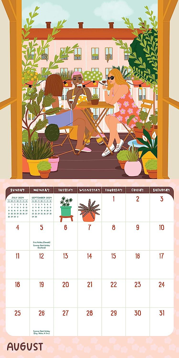 Plant Lady Wall Calendar 2024 (Pre-Order Arrives Mid October) - SpectrumStore SG