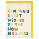 Congrats & best wishes to the new Mr & Mrs Card