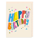 Happy Birthday 3D Type Card