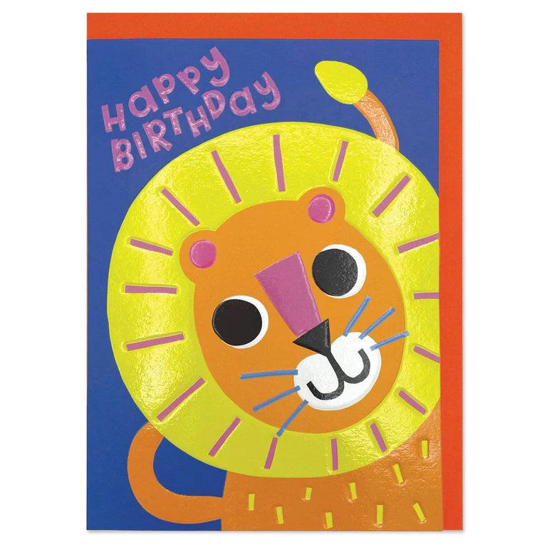 Happy Birthday - Lion Card