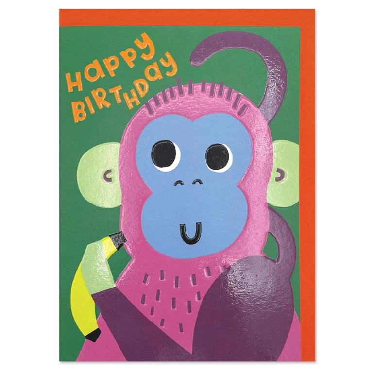 Happy Birthday - Monkey Card