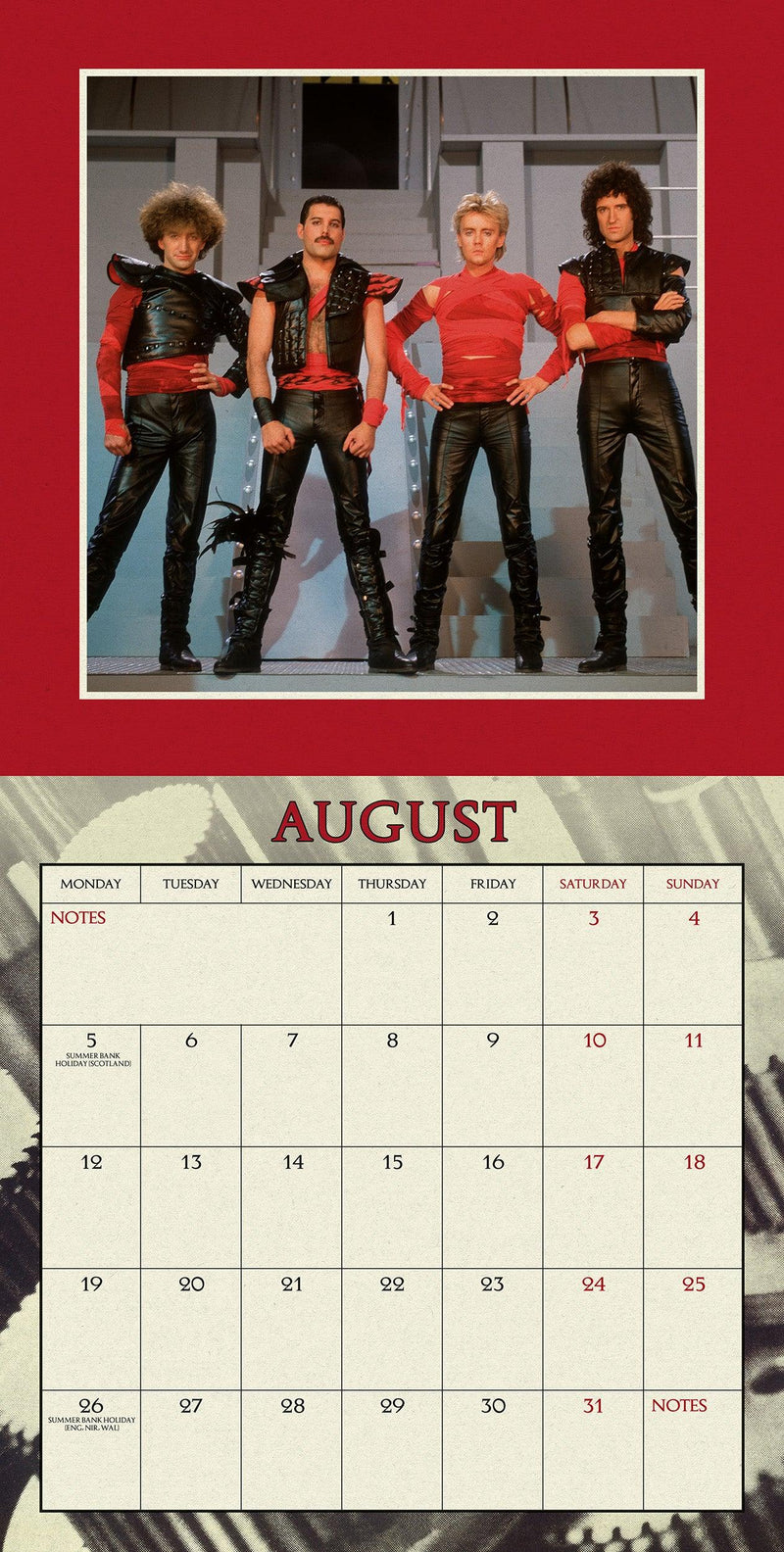Queen 2024 Collector's Edition Record Sleeve Calendar (Pre-Order Arrives Mid October) - SpectrumStore SG