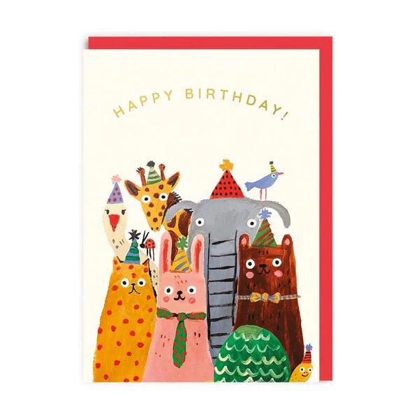 Happy Birthday Animals Card