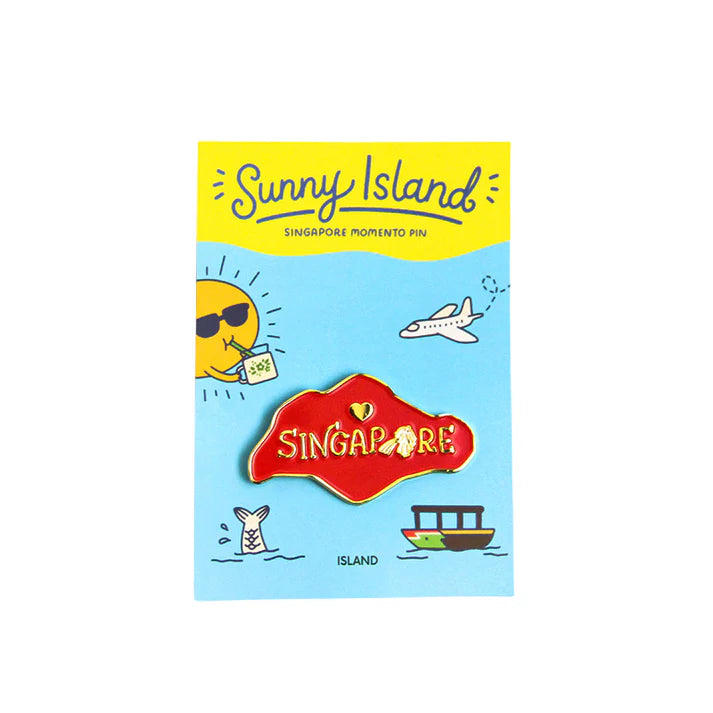 Sunny Island - Singapore Momento Pins