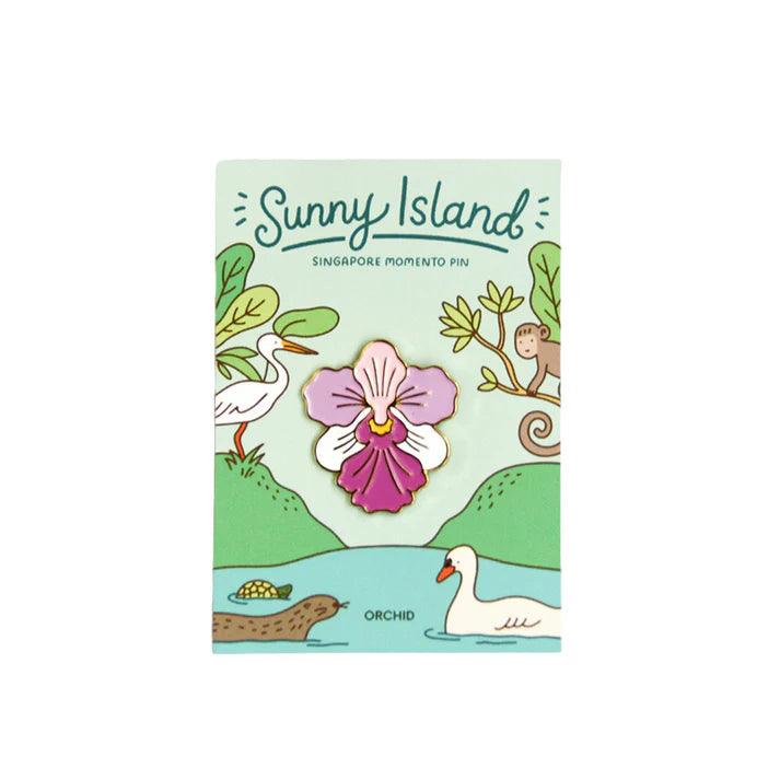 Sunny Island - Singapore Momento Pins