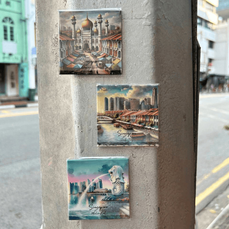 Singapore Fridge Magnet - Chinatown