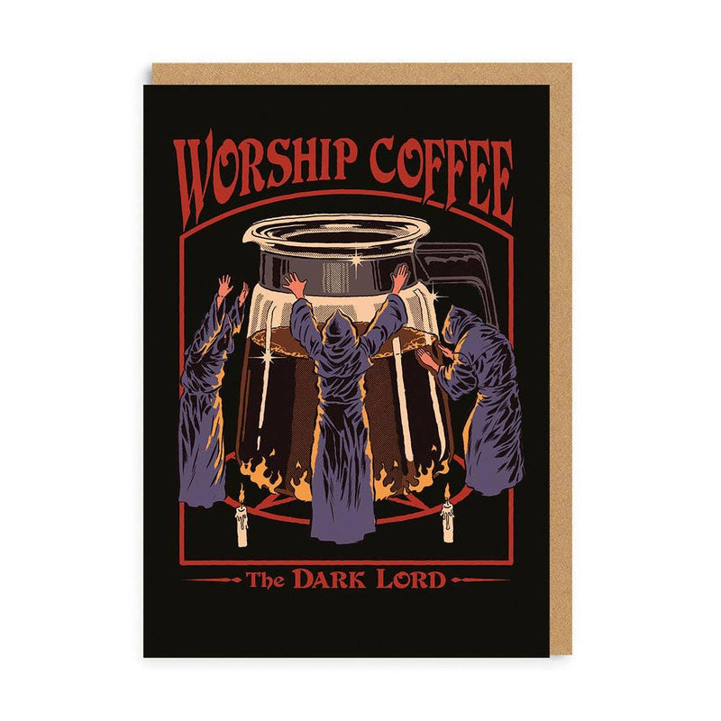 Worship Coffee Greeting Card - SpectrumStore SG