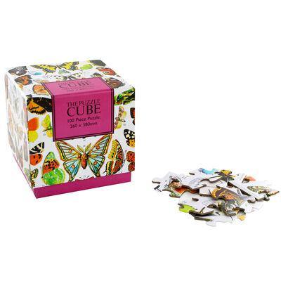 100 Piece Jigsaw Puzzle Cube - Butterflies - SpectrumStore SG
