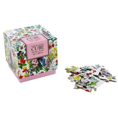 100 Piece Jigsaw Puzzle Cube - Flowers - SpectrumStore SG