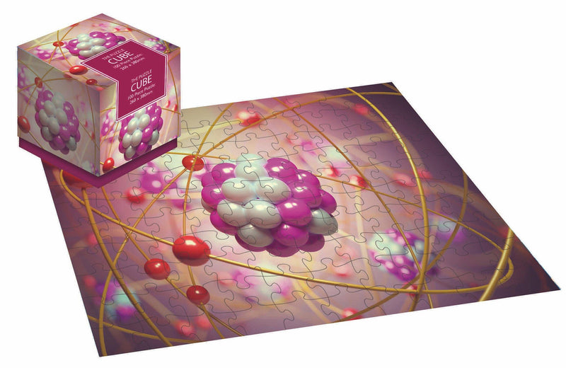 100 Piece Jigsaw Puzzle Cube - Science Atom - SpectrumStore SG