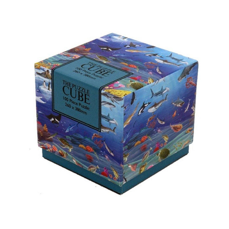100 Piece Jigsaw Puzzle Cube - Sea Life - SpectrumStore SG