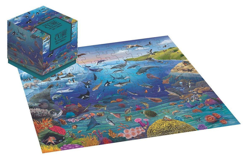 100 Piece Jigsaw Puzzle Cube - Sea Life - SpectrumStore SG