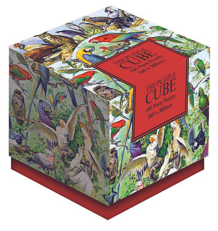 100 Piece Jigsaw Puzzle Cube - Tropical Birds - SpectrumStore SG
