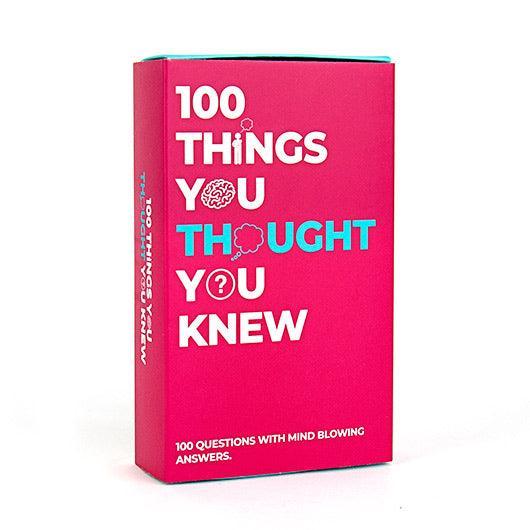 Card Pack - 100 Things You Thought You Knew | Spectrum Store: Family ...