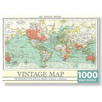 1000 Piece Jigsaw - Vintage Map - SpectrumStore SG