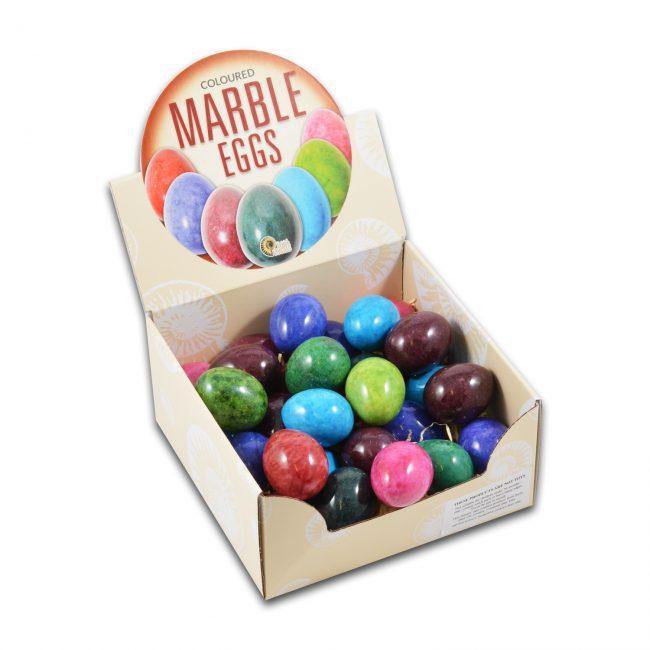 2 Inch Coloured Marble Eggs - SpectrumStore SG