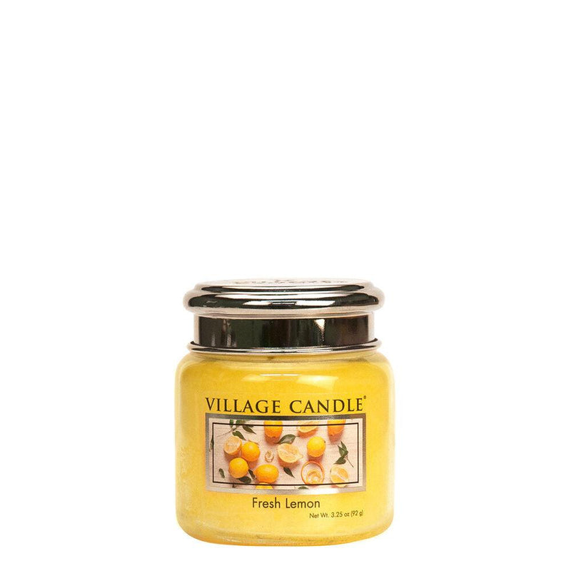 3.75Oz. Petite Apothecary Glass Jar - Fresh Lemon Candle - SpectrumStore SG