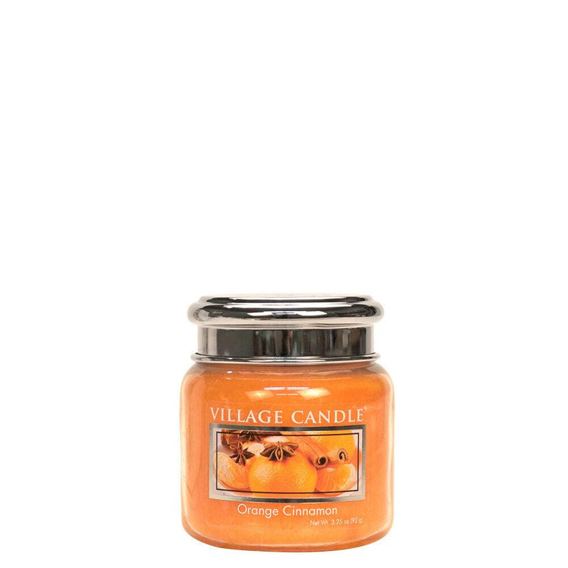 3.75Oz. Petite Apothecary Glass Jar - Orange Cinnamon Candle - SpectrumStore SG