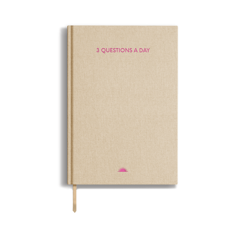 3 Questions a Day Journal - Pink - SpectrumStore SG