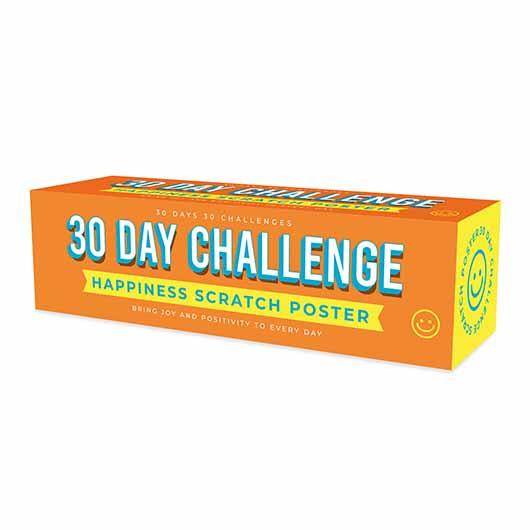 30 Day Challenge Happiness Scratch Poster - SpectrumStore SG