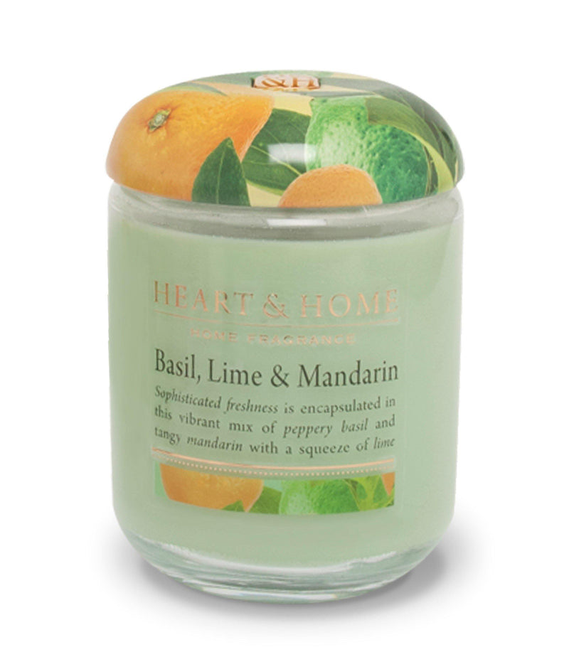 340g Large Jar Candle: Basil, Lime & Mandarin - SpectrumStore SG