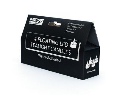 4 Floating LED Tealight Candles - SpectrumStore SG