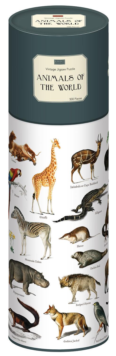 500 Pieces Jigsaw In A Tube - Animals of the World - SpectrumStore SG