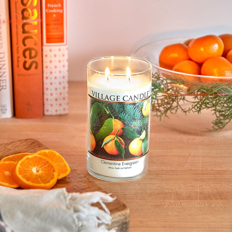 7.5Oz. Small Tumbler - Clementine Evergreen Candle - SpectrumStore SG