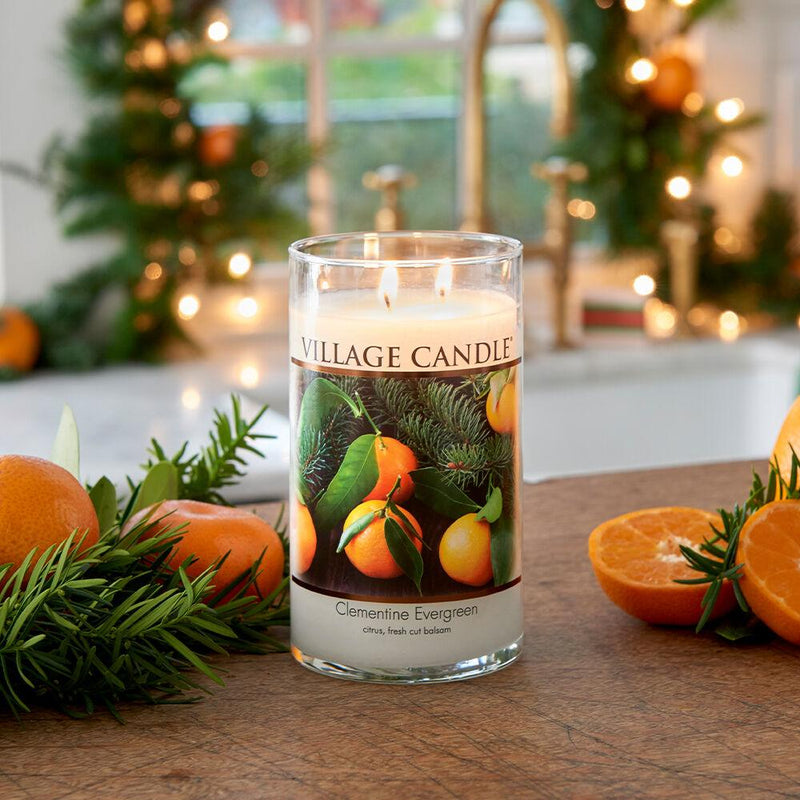 7.5Oz. Small Tumbler - Clementine Evergreen Candle - SpectrumStore SG