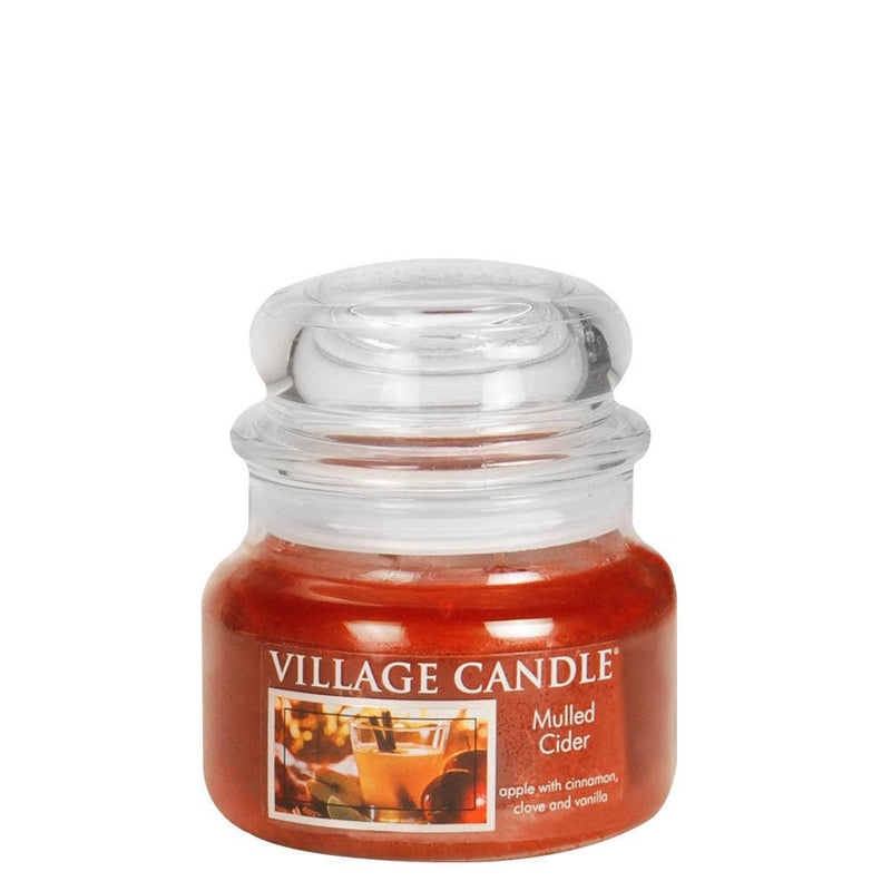 9.25Oz. Small Apothecary Glass Jar - Mulled Cider Candle - SpectrumStore SG