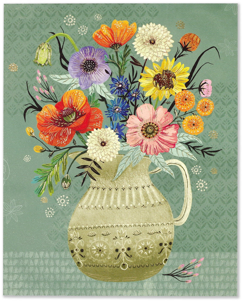 Archival Wall Prints: Floral Vases Art (Set of 4) - SpectrumStore SG