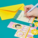 'Baby Girl' Concertina Fold Train Card - SpectrumStore SG