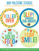 Baby Monthly Milestone Stickers - Achievements - SpectrumStore SG
