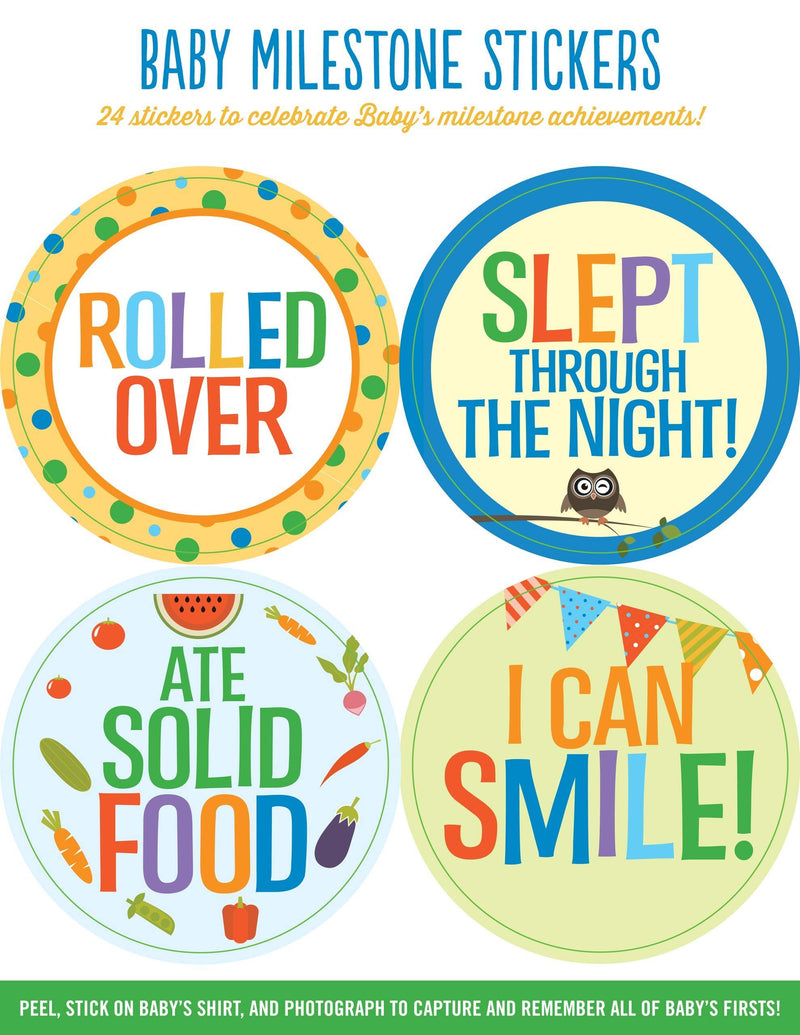Baby Monthly Milestone Stickers - Achievements - SpectrumStore SG