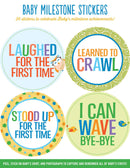 Baby Monthly Milestone Stickers - Achievements - SpectrumStore SG
