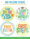 Baby Monthly Milestone Stickers - Achievements - SpectrumStore SG