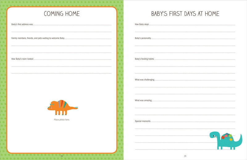 Baby's Book The First 5 Years - Dinosaurs - SpectrumStore SG