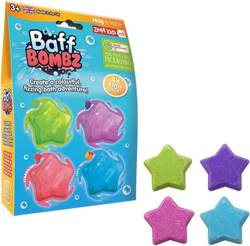 Baff Bombz Star - 4 Bath Pack - SpectrumStore SG