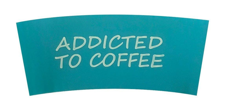 Bamboo Cup Sleeves: Addicted To Coffee - SpectrumStore SG