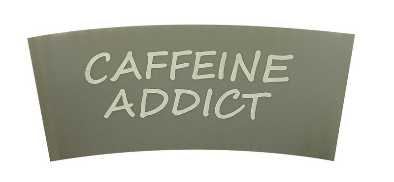 Bamboo Cup Sleeves: Caffeine Addict - SpectrumStore SG