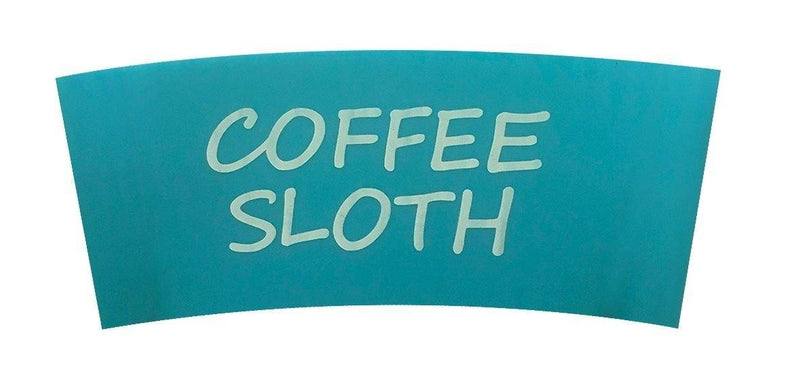 Bamboo Cup Sleeves: Coffee Sloth - SpectrumStore SG