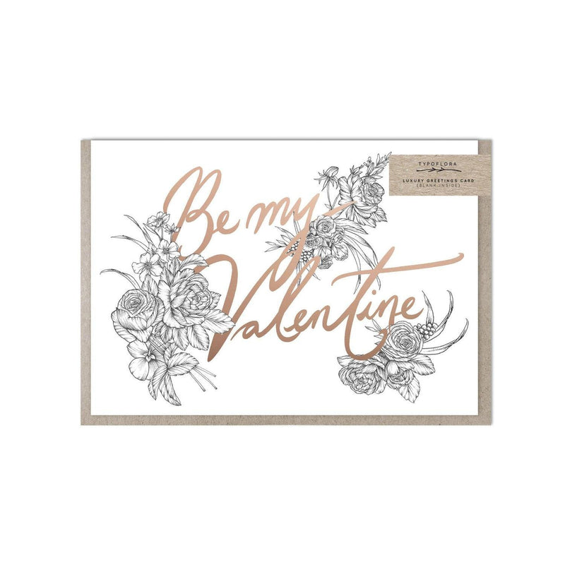 Be My Valentine Foiled Card - SpectrumStore SG
