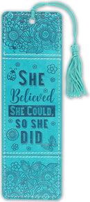 Beaded Artisan Bookmark: She Believed She Could - SpectrumStore SG