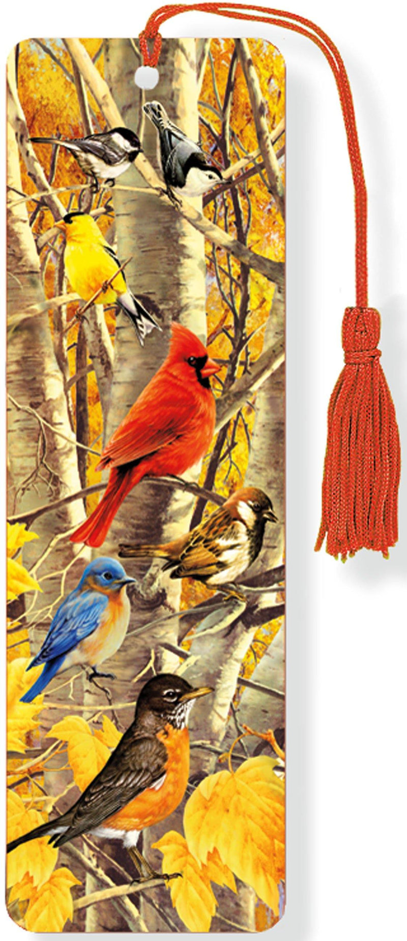 Beaded Bookmark: Autumn Birds 3-D - SpectrumStore SG