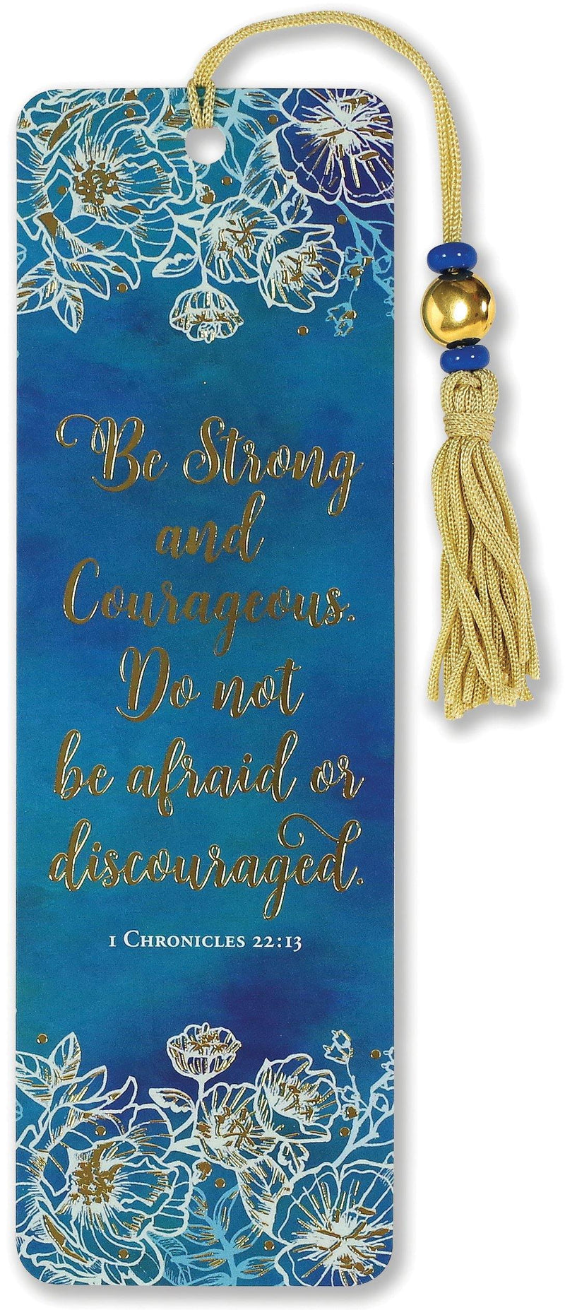 Beaded Bookmark: Be Strong & Courageous - SpectrumStore SG
