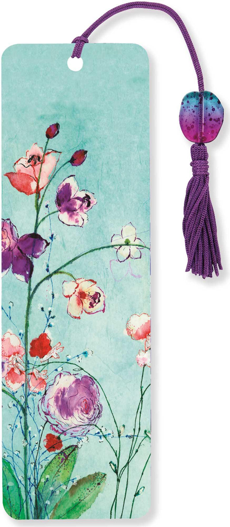 Beaded Bookmark: Fuchsia Blooms - SpectrumStore SG