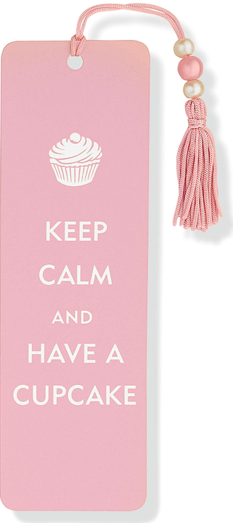 Beaded Bookmark: Keep Calm & Have A Cupcake - SpectrumStore SG