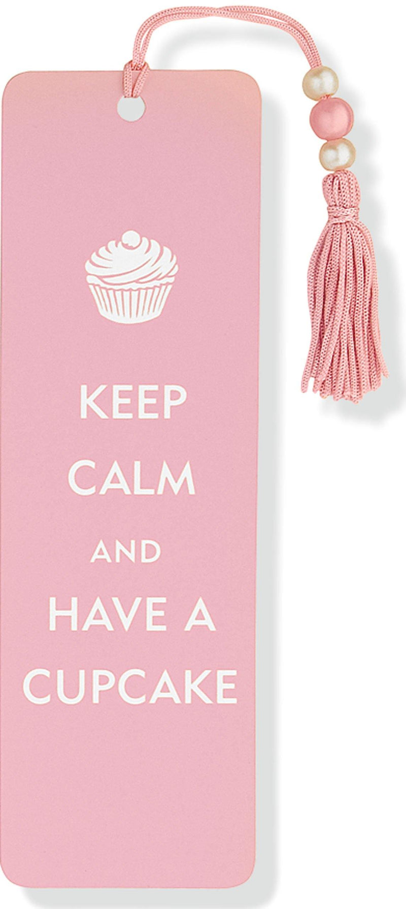 Beaded Bookmark: Keep Calm & Have A Cupcake - SpectrumStore SG