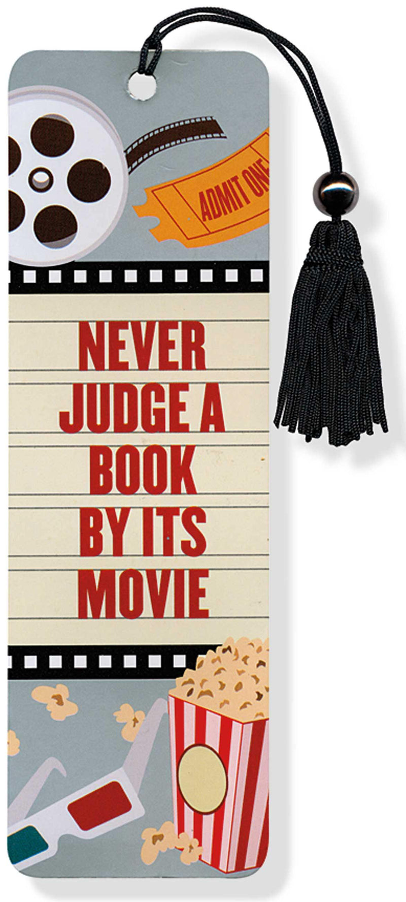 Beaded Bookmark: Never Judge A Book By It's Movie - SpectrumStore SG